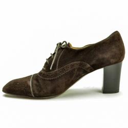 Pre Owned Tod's Brown Suede Brogue Oxford Shoes Size 39