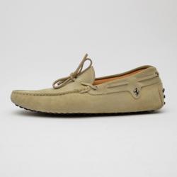 Pre Owned Tod's For Ferrari Gommino Driving Shoes In Suede Size 40