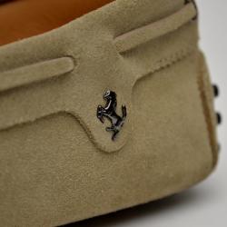 Pre Owned Tod's For Ferrari Gommino Driving Shoes In Suede Size 40