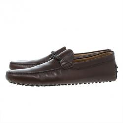 Pre Owned Tod’s Brown Leather Loafers Size 46