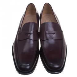 مملوكة مسبقًا حذاء بيني لوفرز تودز جلد بني مقاس 44