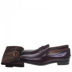 مملوكة مسبقًا حذاء بيني لوفرز تودز جلد بني مقاس 44