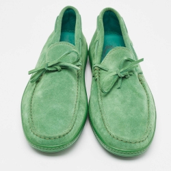 مملوكة مسبقًا Tod's Green Suede Slip On Loafers Size 43