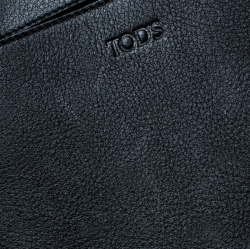 Tod's Black Leather Envelope Bag