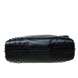 Tod's Black Leather Envelope Bag