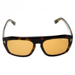 Pre Owned Tom Ford Brown Tortoise TF470 Conrad Sunglasses