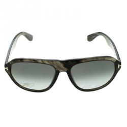 Pre Owned Tom Ford Black TF397 Ivan Oval Sunglasses