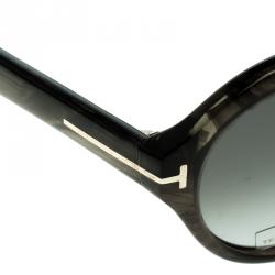 Pre Owned Tom Ford Black TF397 Ivan Oval Sunglasses