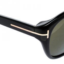 Tom Ford Black TF 396-F London Rectangular Sunglasses