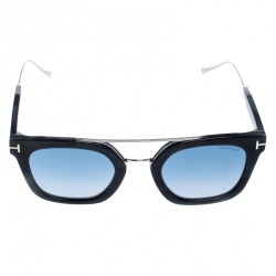 Pre Owned Tom Ford Ash Grey TF541 Alex-02 Square Sunglasses