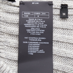 Pre Owned Tom Ford Heather Grey Cashmere Beanie M