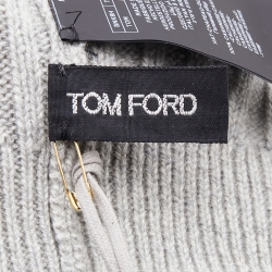 Pre Owned Tom Ford Heather Grey Cashmere Beanie M
