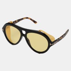 Pre Owned Tom Ford Yellow Sunglasses 60