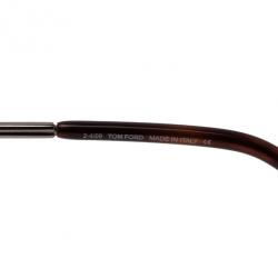 Pre Owned Tom Ford Silver and Brown Peter Aviators