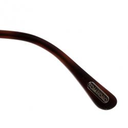 Pre Owned Tom Ford Silver and Brown Peter Aviators