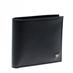 Tom Ford Black Leather Bifold Wallet