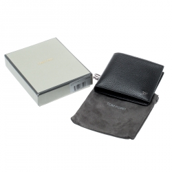 Tom Ford Black Leather Bifold Wallet
