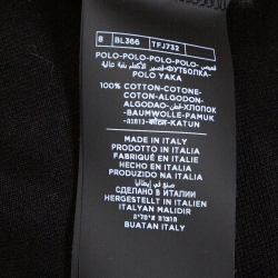 Pre Owned Tom Ford Black Cotton Pique Short Sleeve Polo T-Shirt 3XL