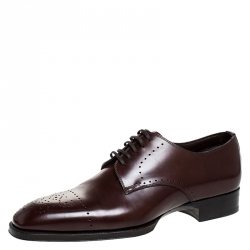Tom Ford Brown Leather Lace Up Oxfords Size 42.5