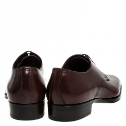 Tom Ford Brown Leather Lace Up Oxfords Size 42.5