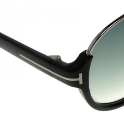 Pre Owned Tom Ford Black TF 334 Dimitry Aviator Sunglasses
