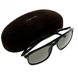 Pre Owned Tom Ford Black TF332 Terry Square Sunglasses