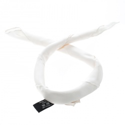 Pre Owned Tom Ford Off White Silk Pocket Square