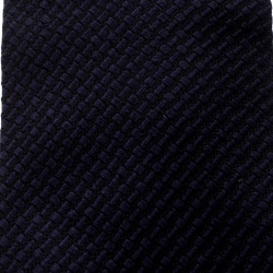 Tom Ford Navy Blue Textured Silk Jacquard Tie