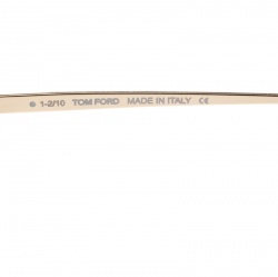 Pre Owned Tom Ford Gold/Brown TF189 Nicholai Aviator Sunglasses