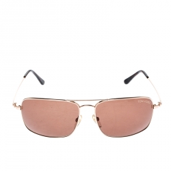 Pre Owned Tom Ford Bronze/Brown TF190 Gregoire Square Sunglasses