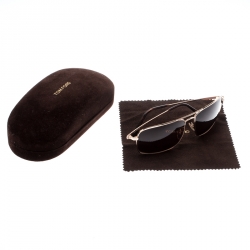 Pre Owned Tom Ford Bronze/Brown TF190 Gregoire Square Sunglasses