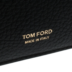 Tom Ford Black Leather Bifold Wallet