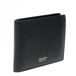 Tom Ford Black Leather Bifold Wallet