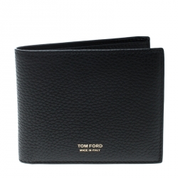 Tom Ford Black Leather Bifold Wallet