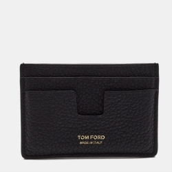 Tom Ford Black Leather T Lin Card Cover