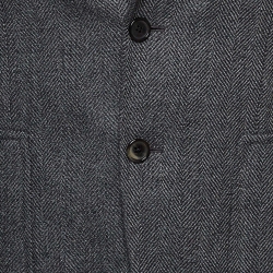 Tom Ford Grey Herringbone Wool Single Breasted Blazer S