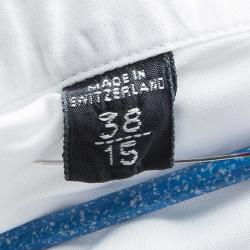 Tom Ford White Cotton Long Sleeve Button Front Tuxedo Shirt S