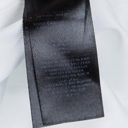 Tom Ford White Cotton Long Sleeve Button Front Tuxedo Shirt S