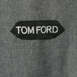 Pre Owned Tom Ford Grey Denim Button Front Full Sleeve Shirt L