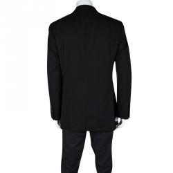 Pre Owned Tom Ford Black Wool Tailored Two Button Regular Fit Blazer XXL