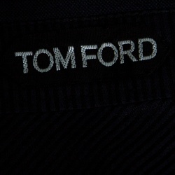 Pre Owned Tom Ford Navy Blue Wool Straight Fit Trousers L