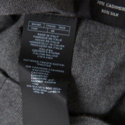 Pre Owned Tom Ford Grey Cashmere and Silk Crew Neck Sweater M