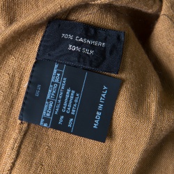 Tom Ford Camel Brown Cashmere and Silk Knit Crew Neck Sweater 4XL
