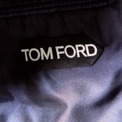 Tom Ford Navy Blue Striped Wool Tailored Suit XL