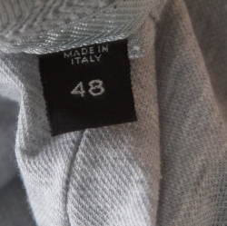 Pre Owned Tom Ford Grey Piquet Logo Embroidered Short Sleeve Polo T-Shirt M