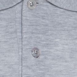 Pre Owned Tom Ford Grey Piquet Logo Embroidered Short Sleeve Polo T-Shirt M