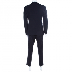 Pre Owned Tom Ford Navy Blue Wool Tailored Suit L