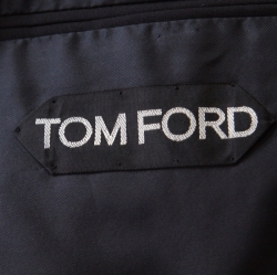Pre Owned Tom Ford Navy Blue Wool Tailored Suit L