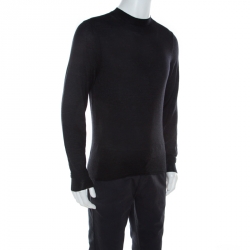 Pre Owned Tom Ford Dark Grey Cashmere Crew Neck Sweater M 