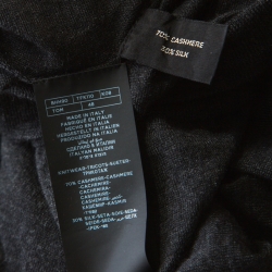 Pre Owned Tom Ford Dark Grey Cashmere Crew Neck Sweater M 